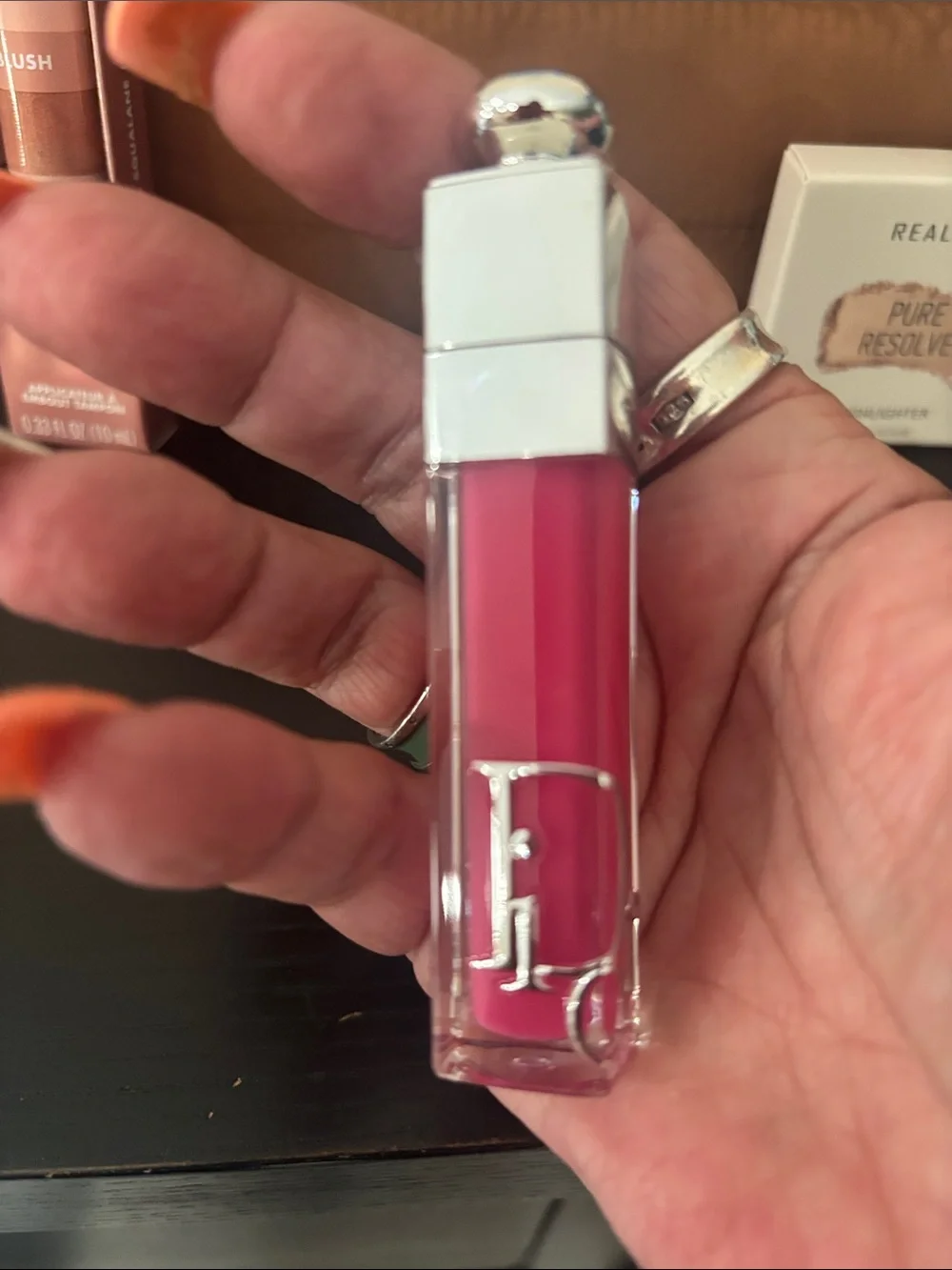 Dior addict lip maximizer with bag and 3 beauty products bundle